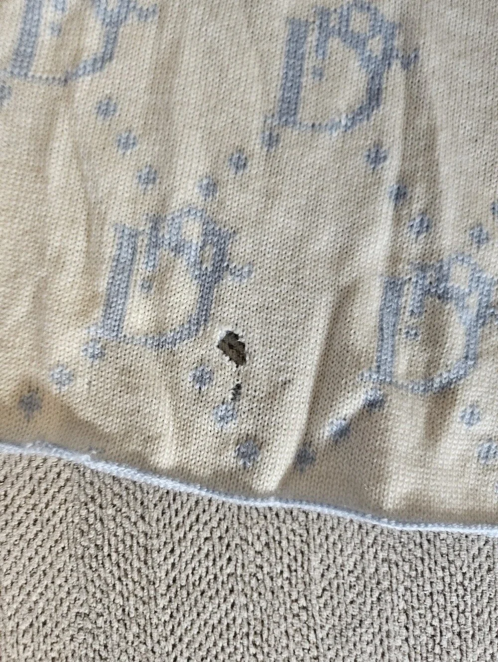 Christian Dior Wool Scarf FLAWED